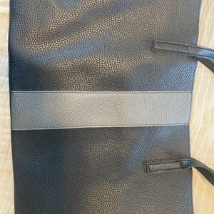 Vince Camuto Black and Gray Tote Bag with Modern Design